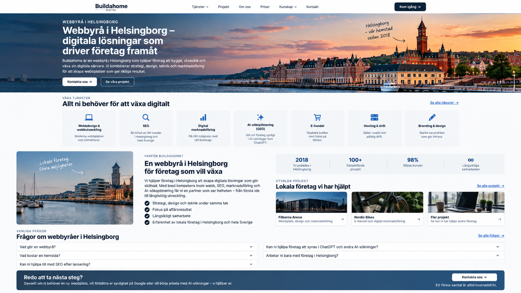Webbyrå i Helsingborg – Buildahome Digital